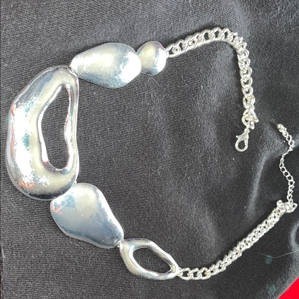 Silver Abstract Necklace